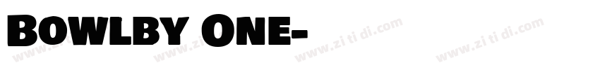Bowlby One字体转换